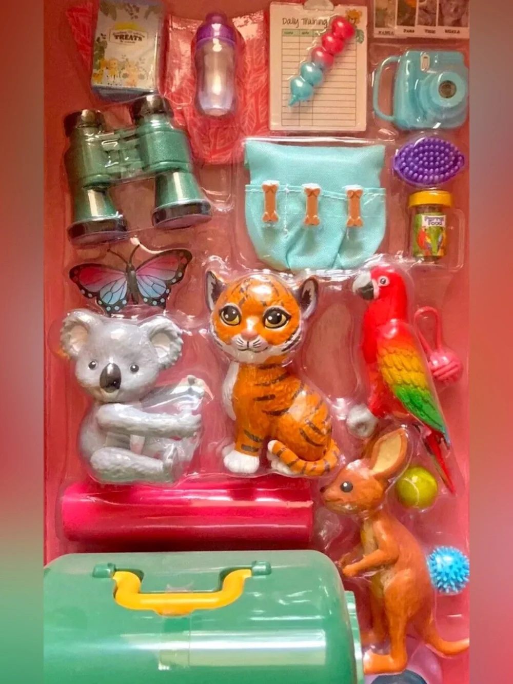 My Life as an Animal Trainer 30 Piece Doll Play Set with Tiger Koala Kangaroo